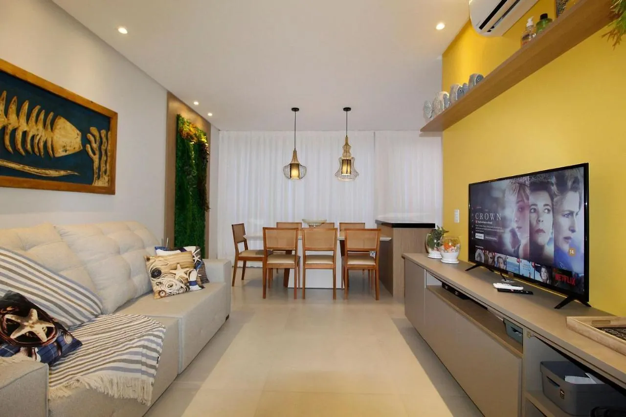 Апартаменты 1090 Finamente Decorado 03 Suites Na Praia De Бомбиньяс